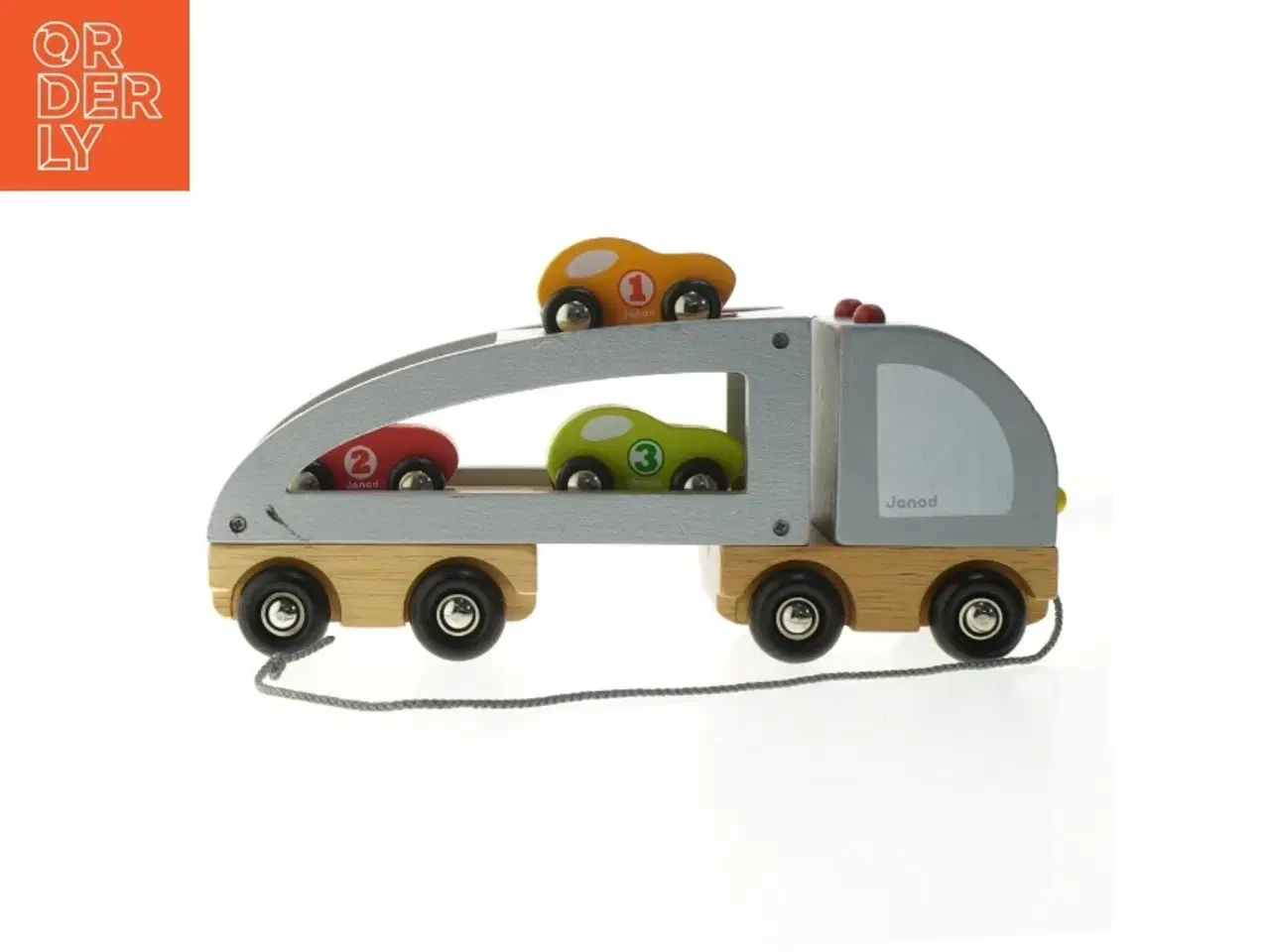 Billede 2 - Trælegetøjsbiltransport fra Janod (str. 30 cm)