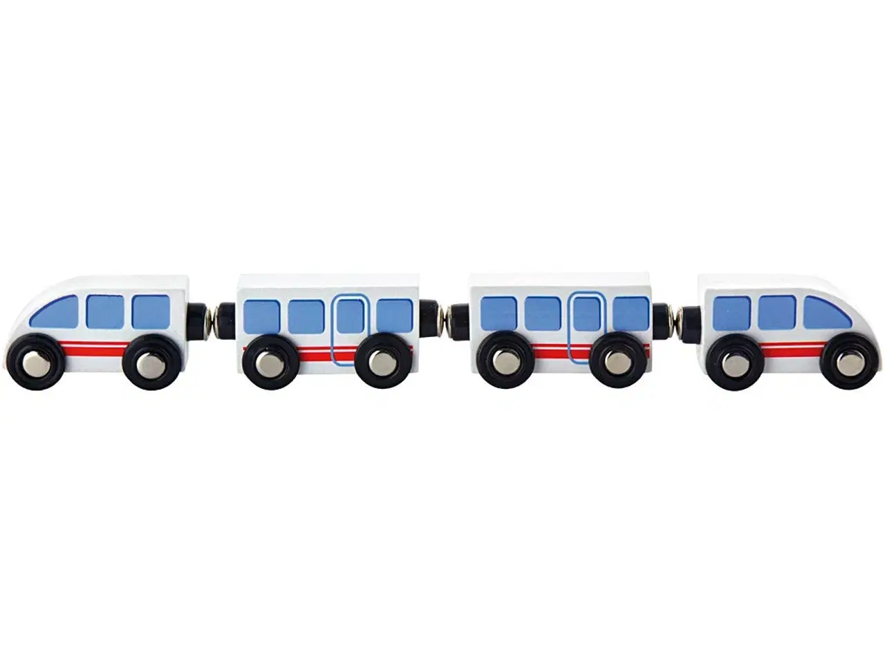 Billede 1 - VIGA Togbanetilbehør, Passagertog, str. 310x72x36 mm, 4dele/ 1 sæt