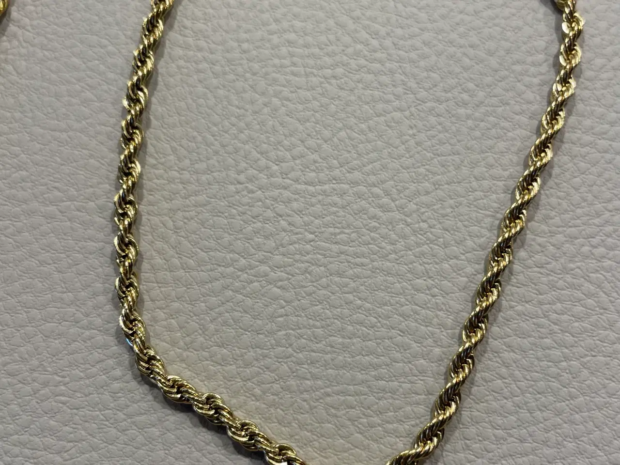 Billede 3 - 2.5mm goldfilled rope chain sæt