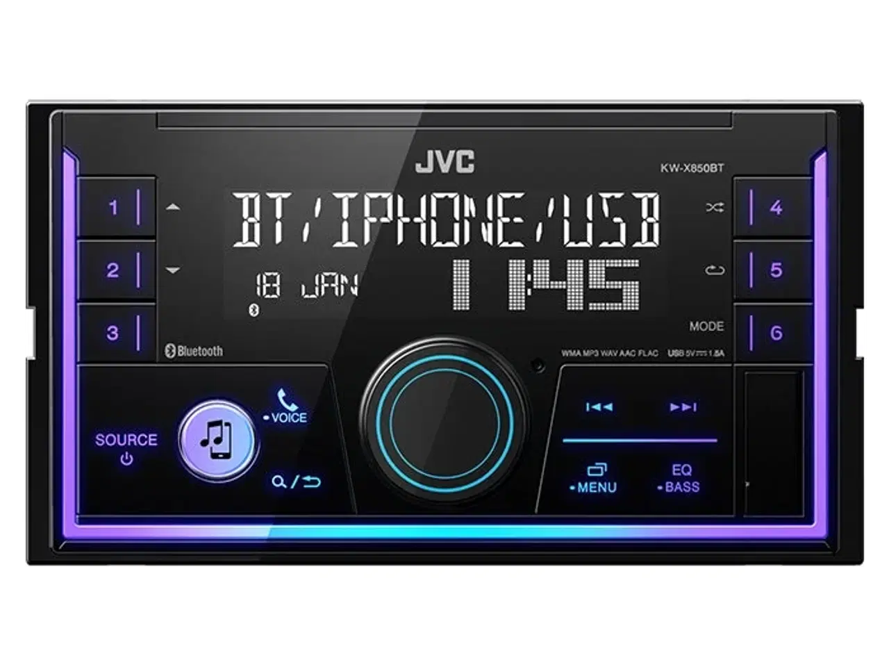 Billede 1 - JVC KV-X850BT 2-DIN Radio med Bluetooth og DAB
