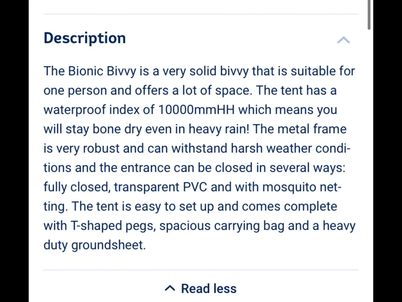 Billede 4 - Bund solid bivvy