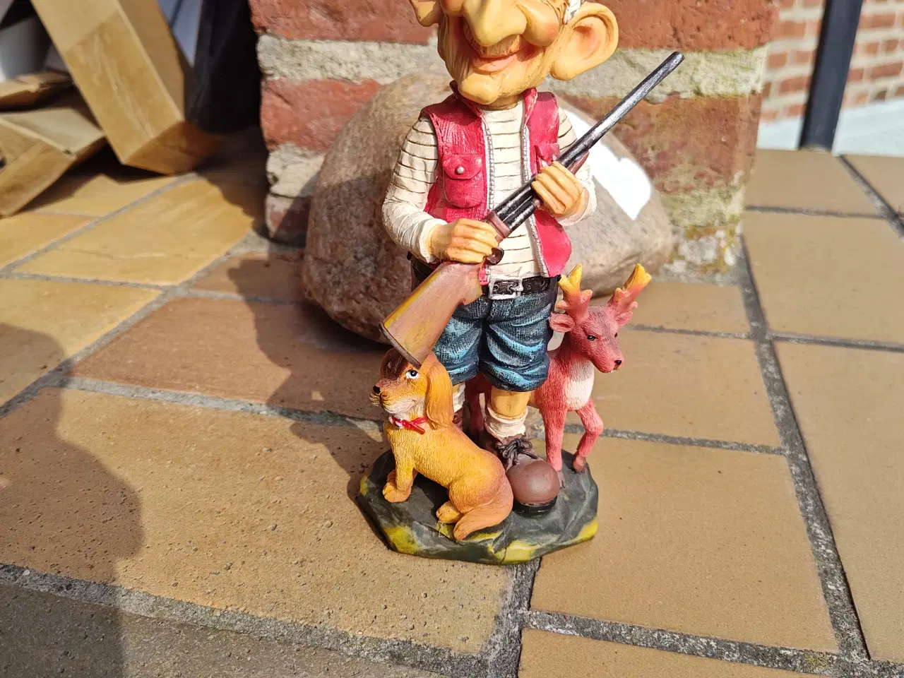 Billede 1 - Jæger med Nikkehoved ca.20cm