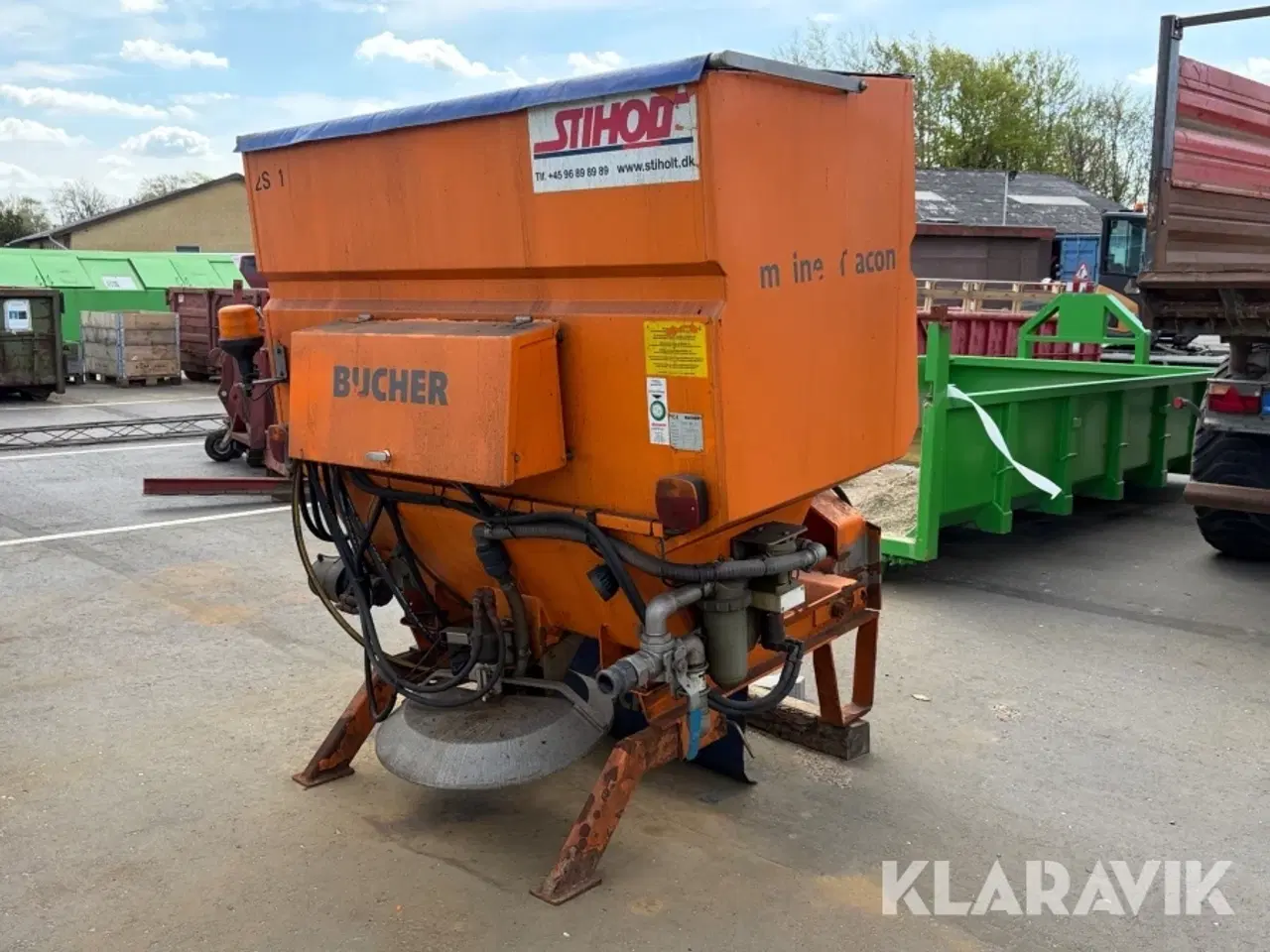 Billede 4 - Liftophængt saltspreder Bucher Tracon 1200 FS