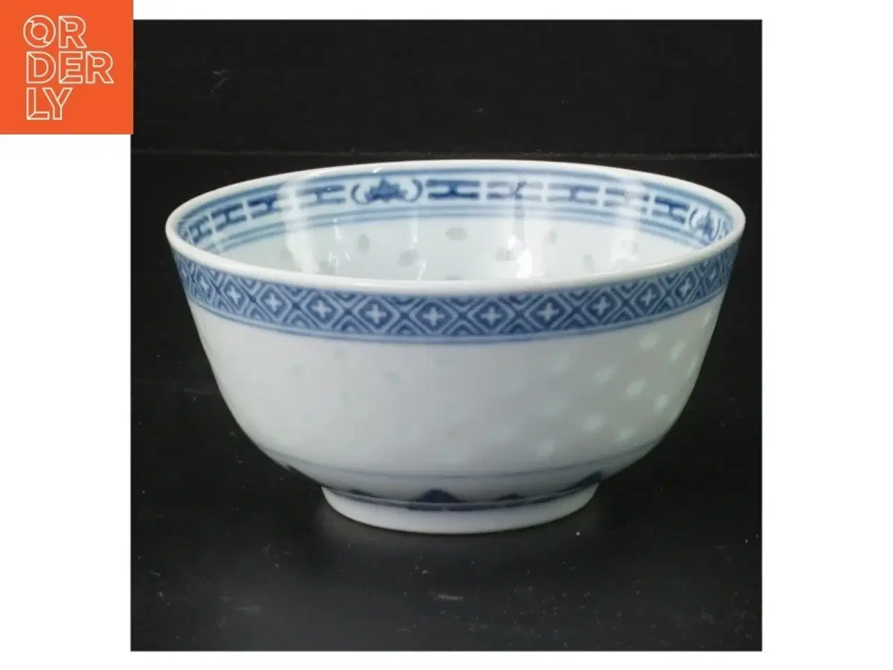 Billede 1 - Kinesisk Porcelæn skål med blå mønster (str. Ø 11,5 cm)