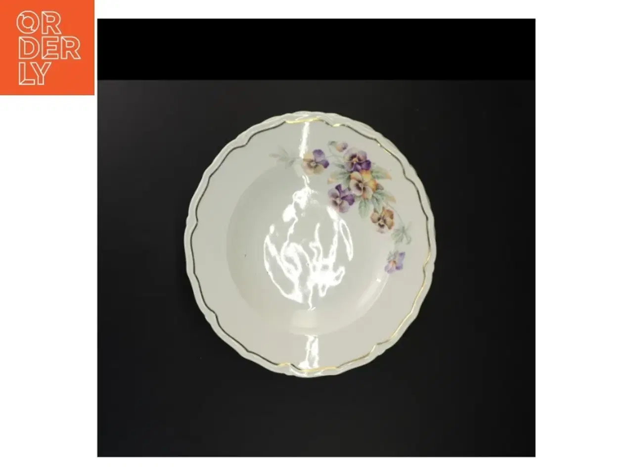 Billede 4 - Dekoreret porcelænstallerkener fra Bavaria (str. Diameter 25 og en halv cm)