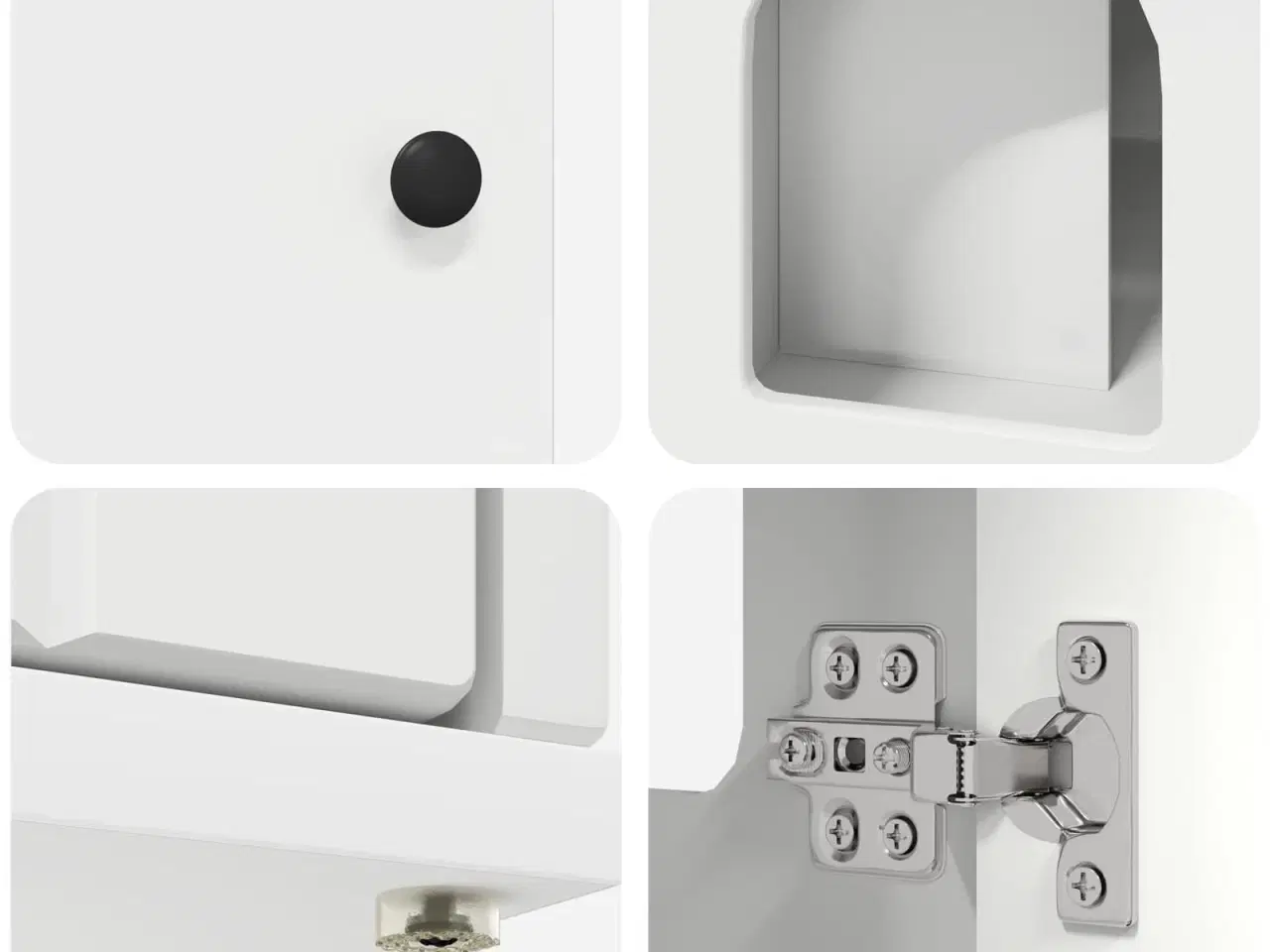 Billede 10 - Kat Hus Hvid 85 x 55 x 50,5 cm Konstrueret træ