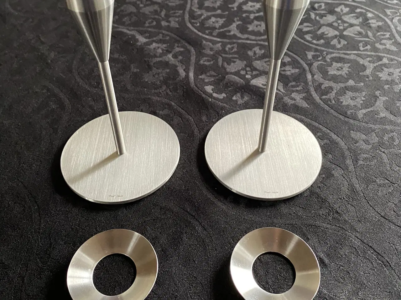 Billede 7 - Piet Hein lysestager m. Lysmanchetter