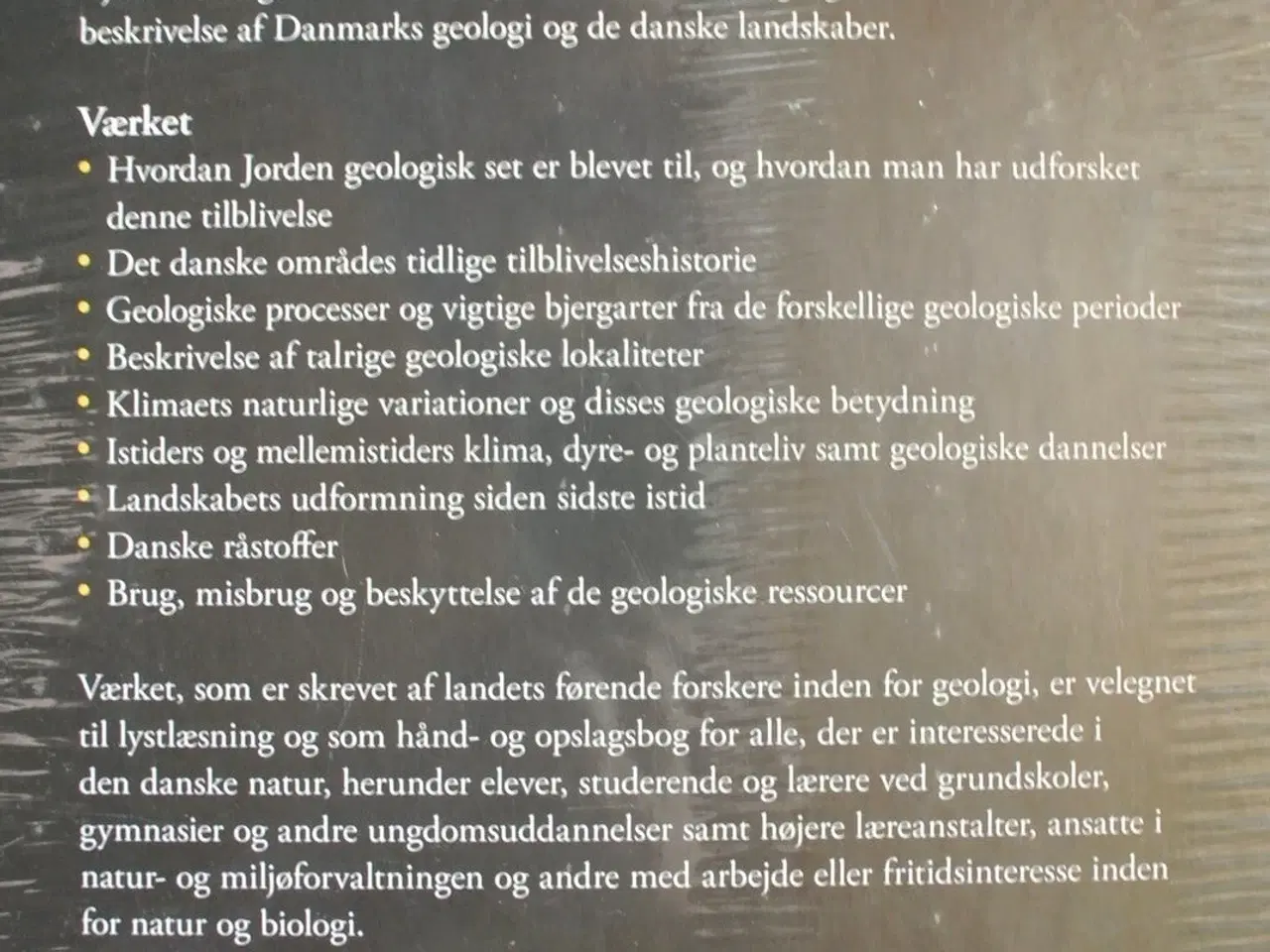 Billede 2 - geologien - naturen i danmark - ny i plast, af kaj