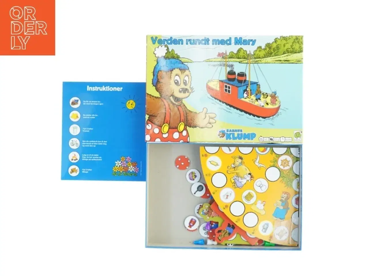 Billede 1 - Rasmus Klump: Verden rundt med Mary brætspil fra Barbo Toys (str. 35 x 24 cm)