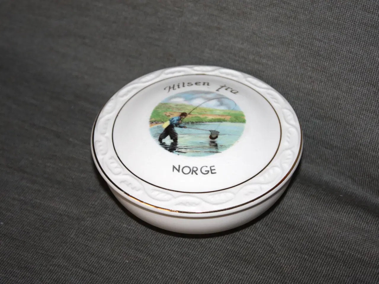 Billede 1 - Hilsen fra Norge Figgjo Flint smykkeskrin