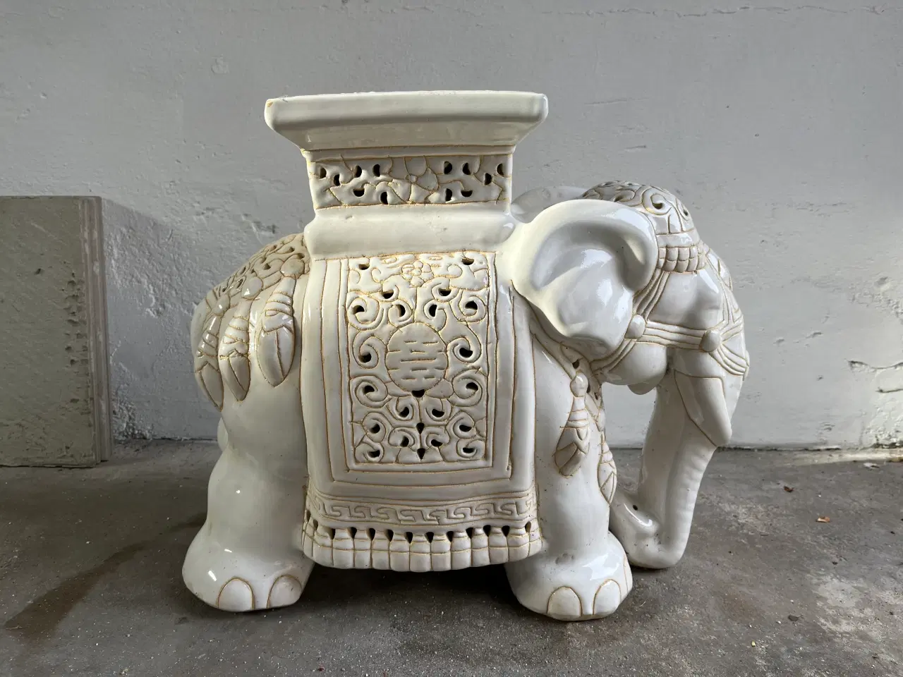 Billede 1 - 4 stk. Keramik elefanter