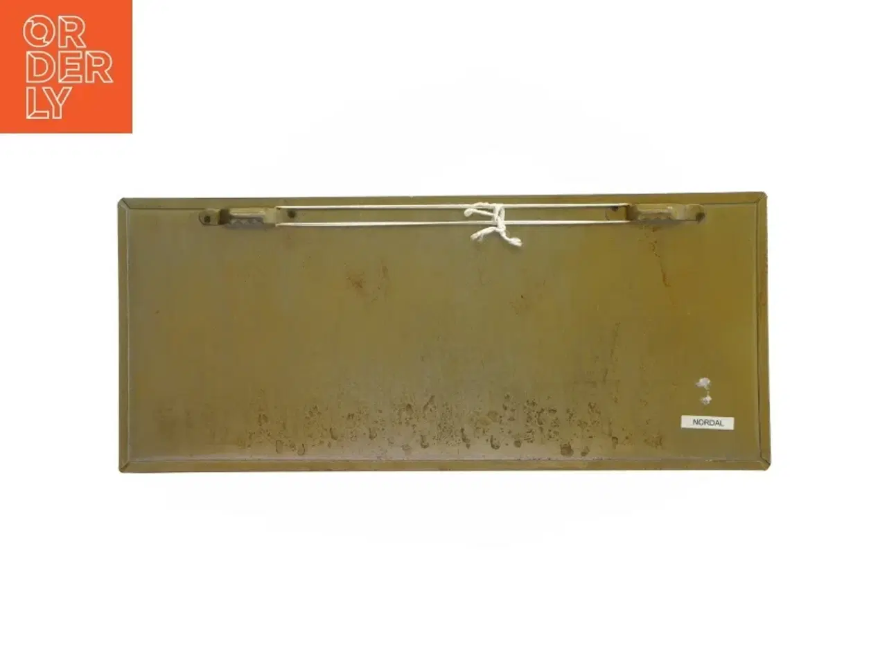 Billede 2 - Metalvægskilt med tekst fra Nordal (str. 30,5x13 cm)