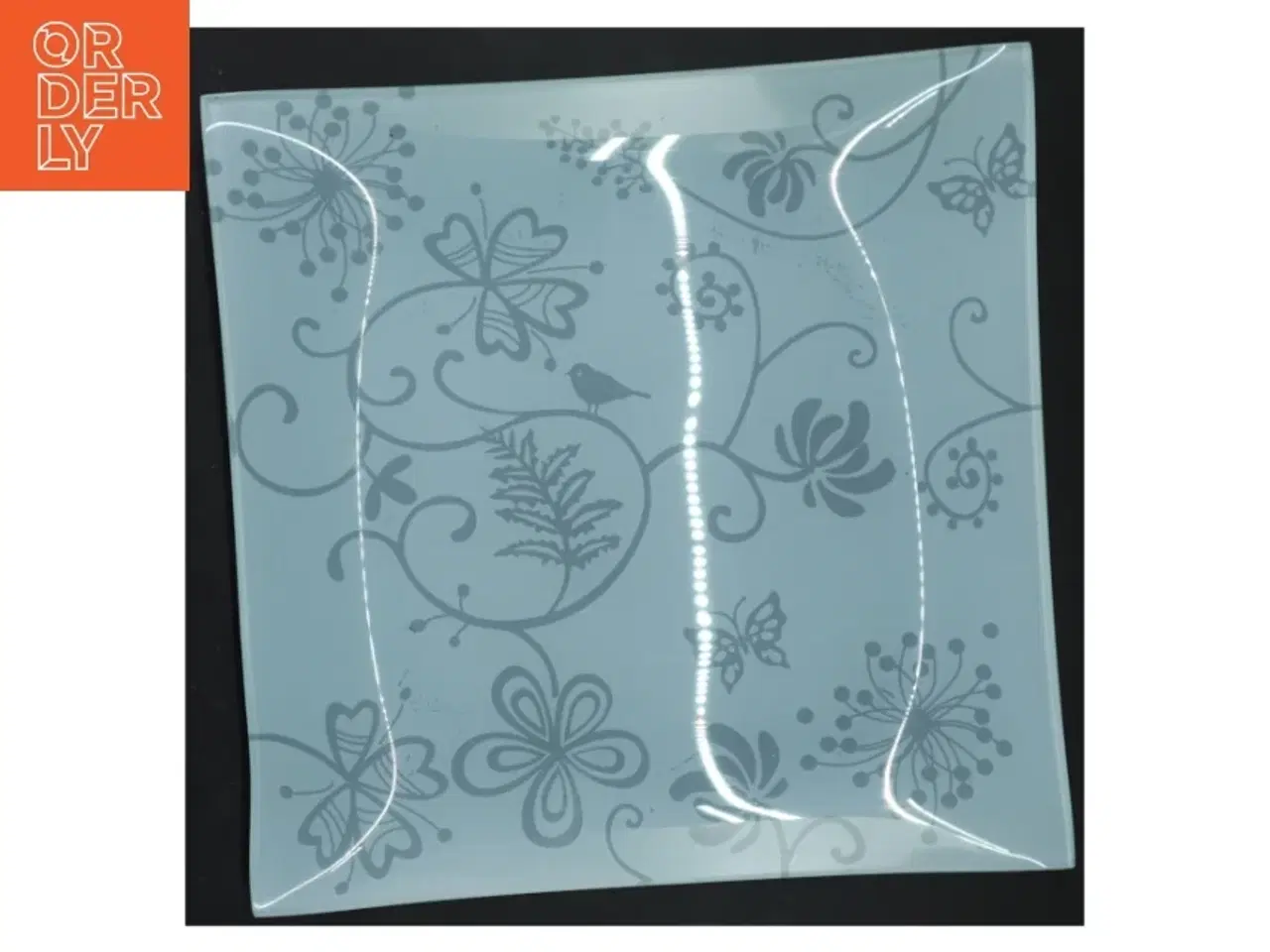 Billede 3 - Dekorativt kvadratisk fad (str. 27x27x1 cm)