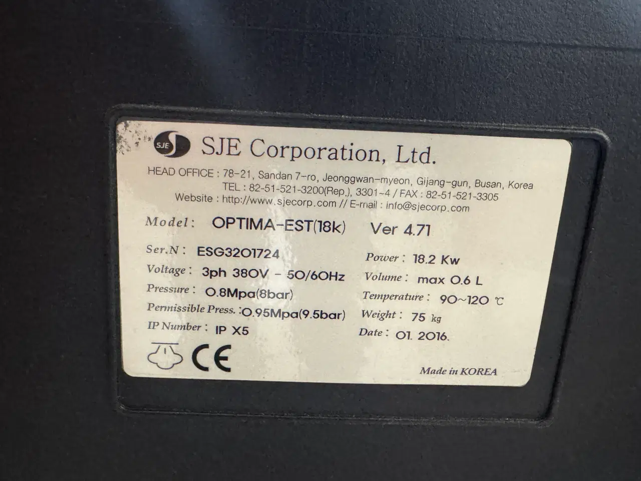 Billede 5 - Optima Steamer EST (18kW) kraftfuld, elektrisk dam