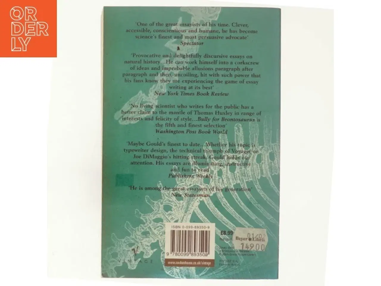 Billede 3 - Bully for Brontosaurus af Stephen Jay Gould (Bog)