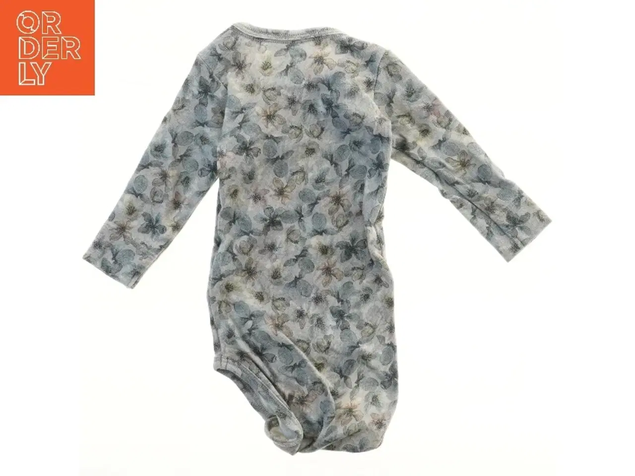 Billede 2 - Langærmet bodystocking med blomsterprint fra Name It (str. 62)