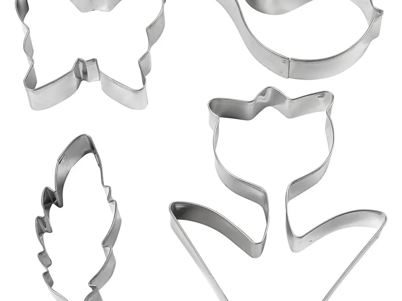 Billede 1 - Udstiksforme i rustfrit stål - 4 stk. til bagning