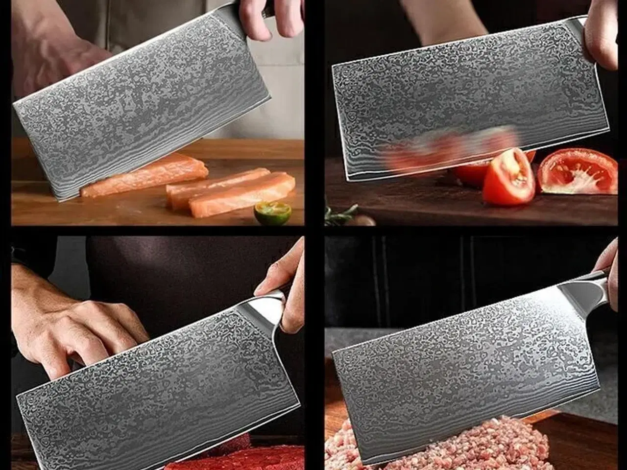 Billede 6 - Premium kokkekniv i stål og ibenholt