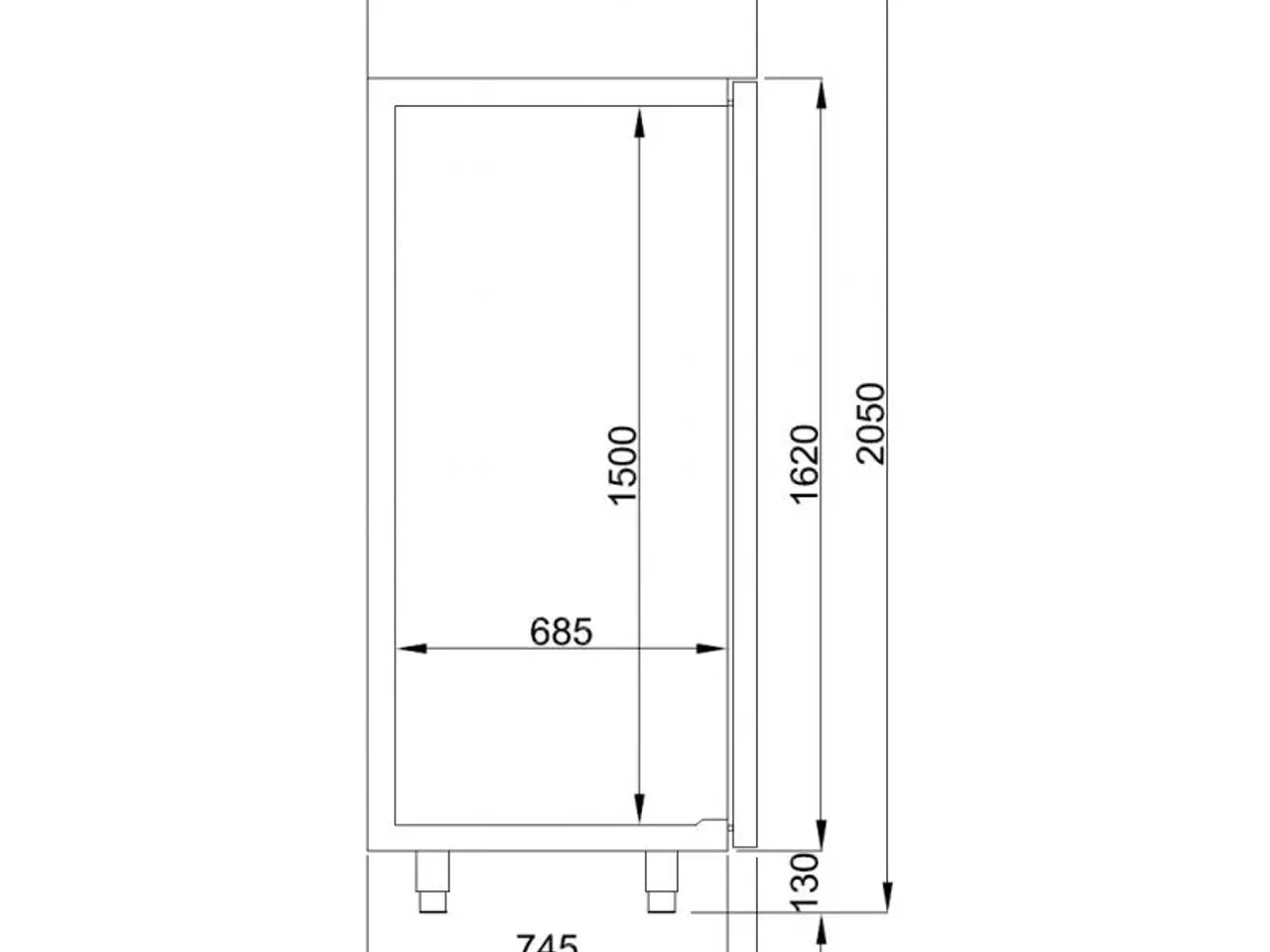 Billede 3 - Industrikøleskab – 700 liter 