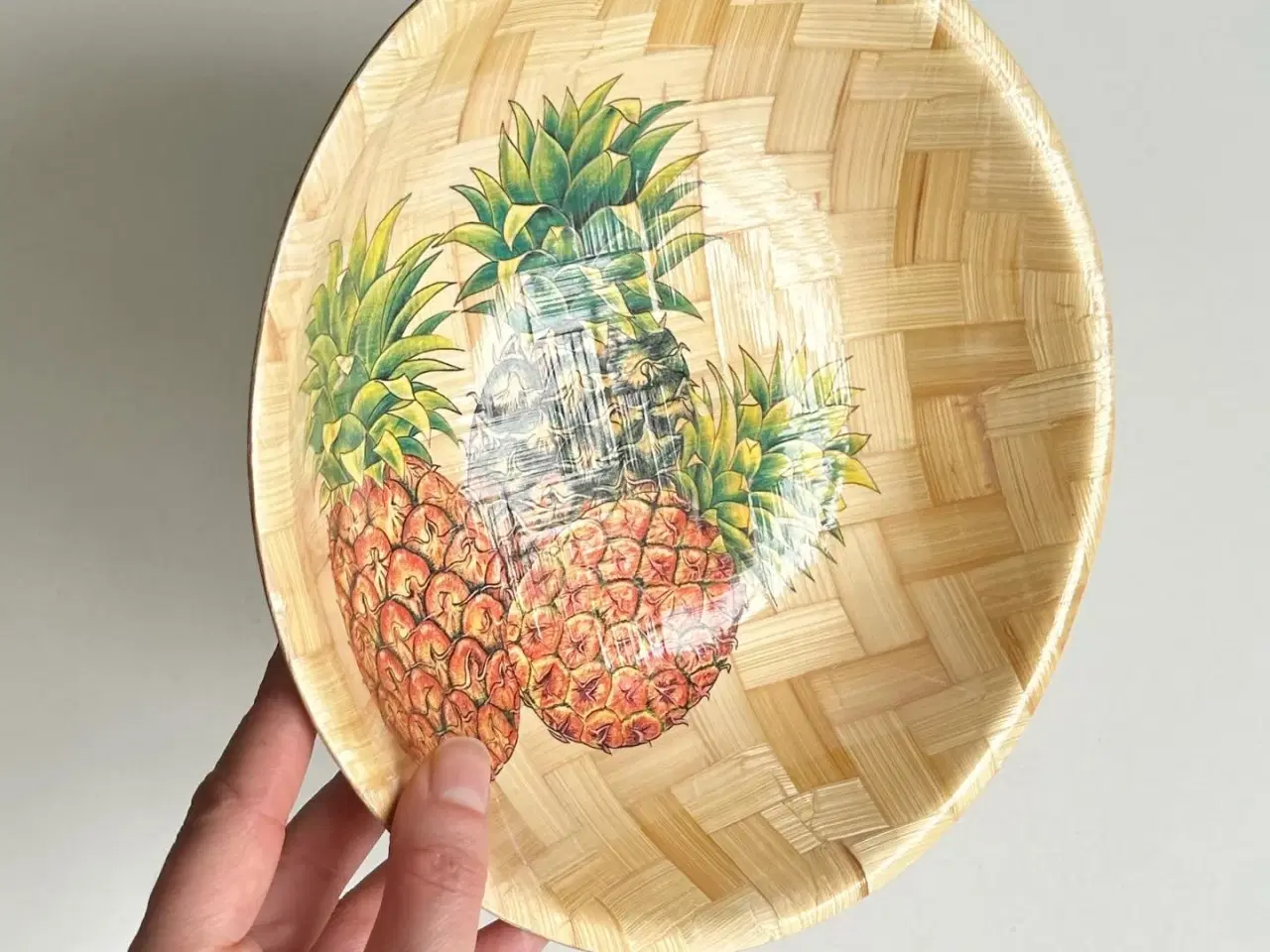 Billede 4 - Finer, ananasmotiv, stor rund