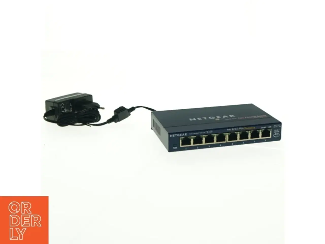 Billede 3 - Netgear Ethernet Switch med Strømforsyning fra NetGear (str. 16 x 10 cm)