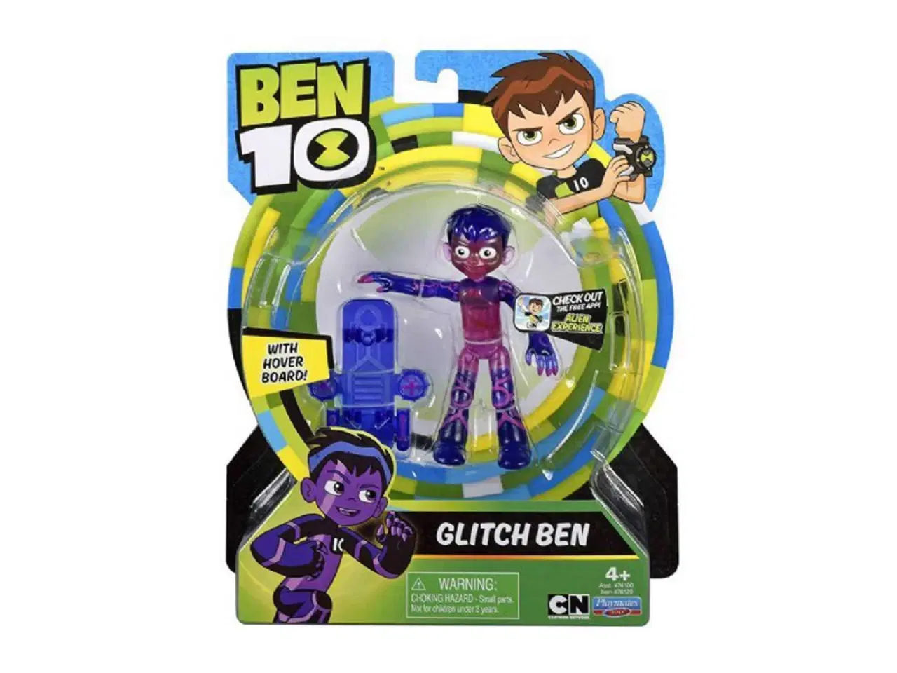 Billede 1 - Ben 10 – Glitch Ben med Skateboard (Hoverboard)