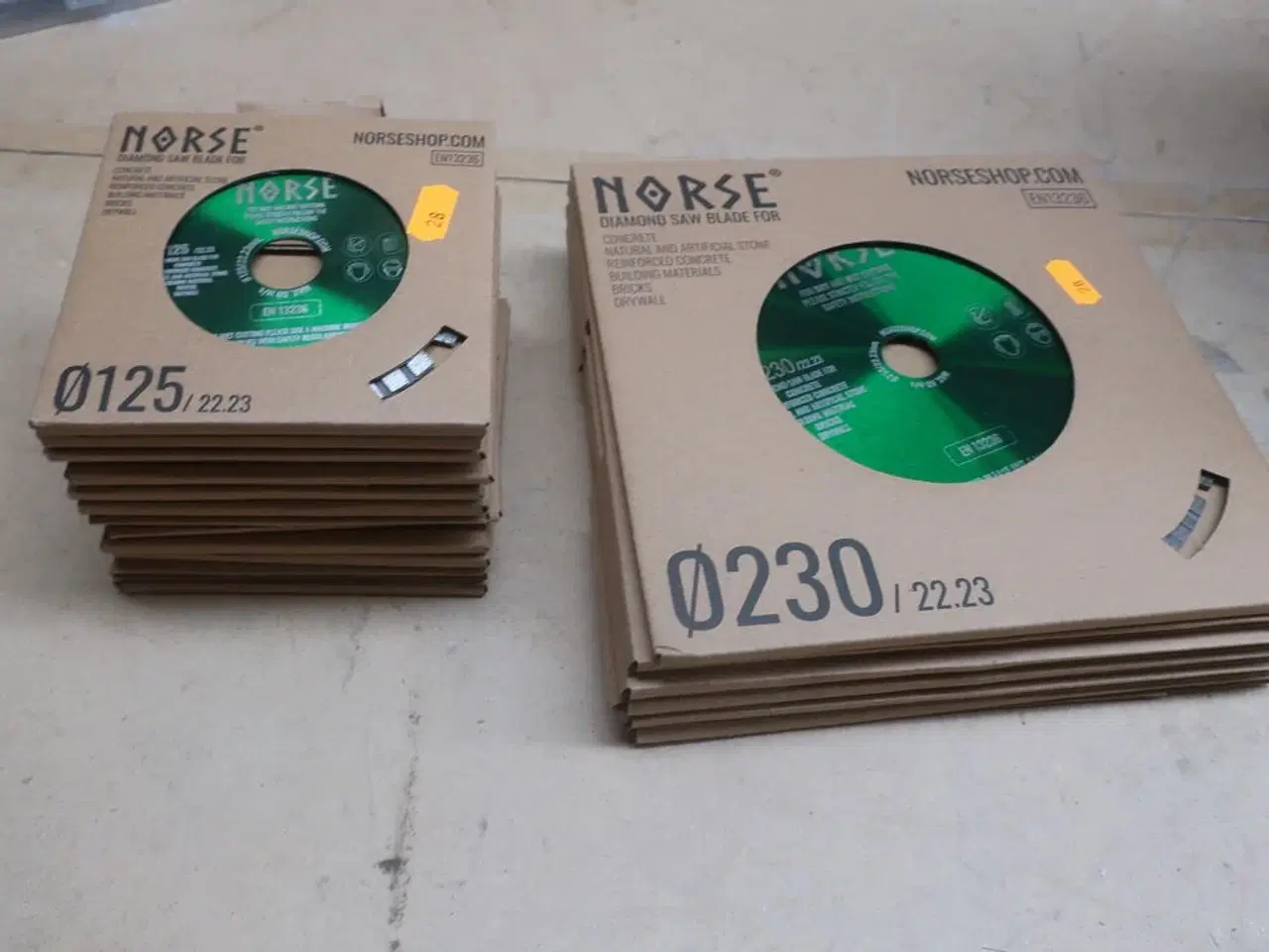 Billede 1 - 17 stk. diamantklinger NORSE