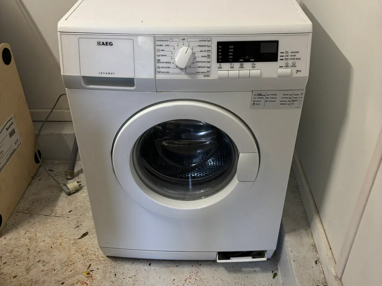 Billede 1 - AEG Frontbetjent vaskemaskine - 7KG - A+++