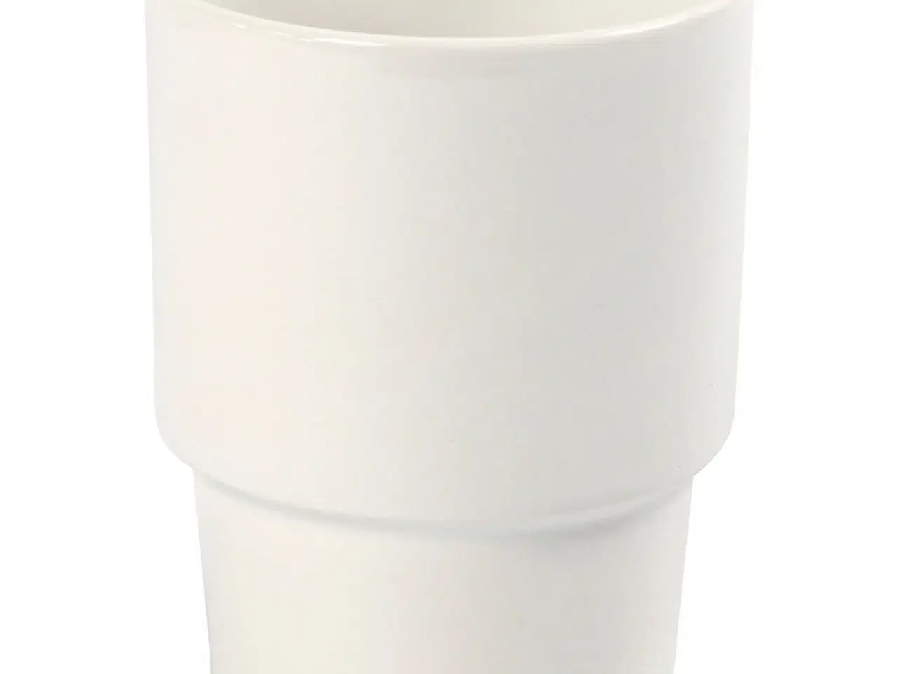 Billede 1 - Krus, H: 11 cm, diam. 8,5 cm, hvid, 1 stk.