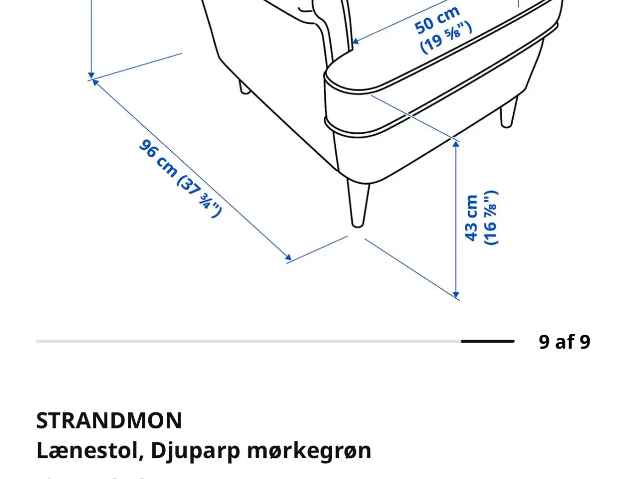 Billede 4 - Velour i grøn lænestol