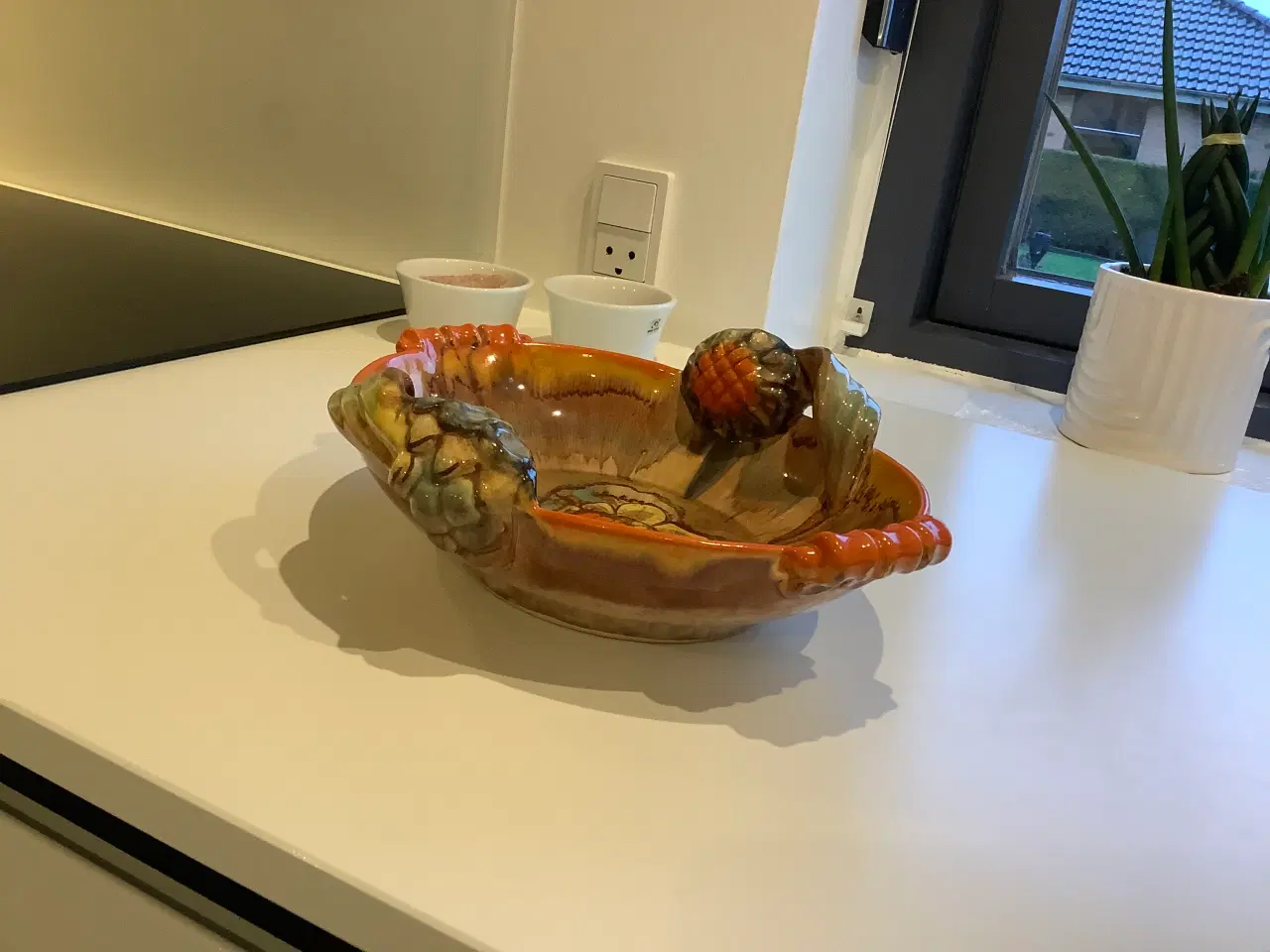 Billede 6 - Blonde porcelæns fad og ler fad