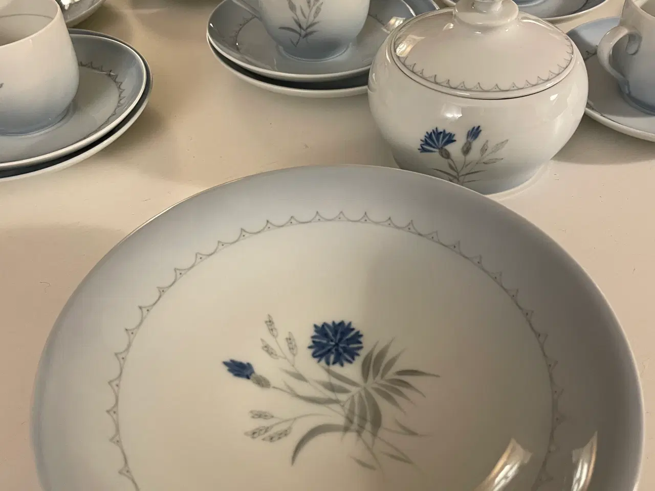 Billede 2 - B&G kaffestel til 8 pers., blå kornblomst