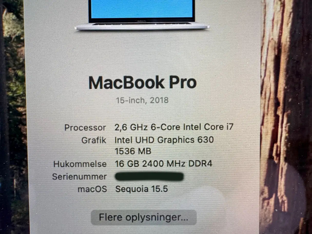 Billede 3 - MacBook Pro, 2018. 512 GB
