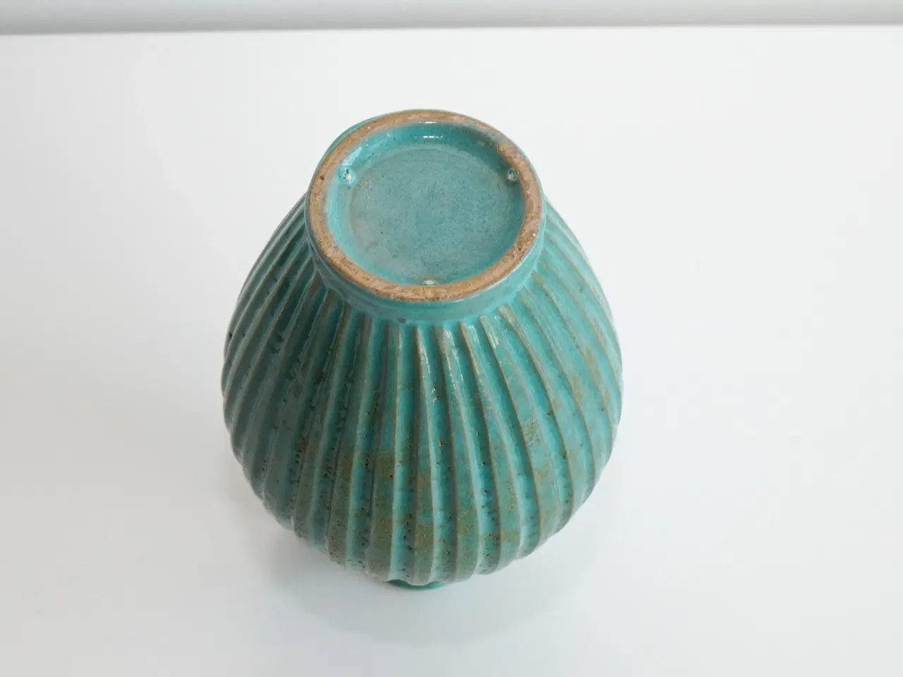 Billede 3 - Keramik hankevase / kande / vase med riller