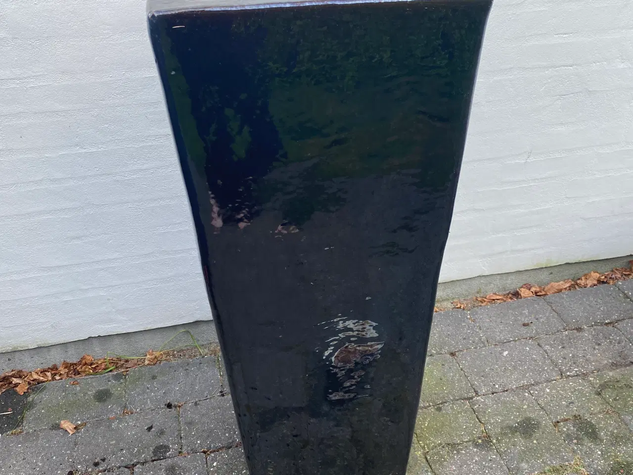 Billede 1 - Stor brun/ sort krukke 90 cm H 