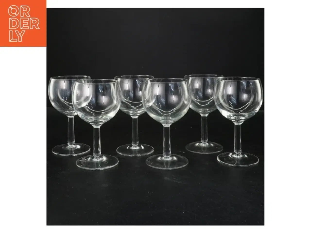 Billede 1 - Seks vinglas (str. 14x7 cm)