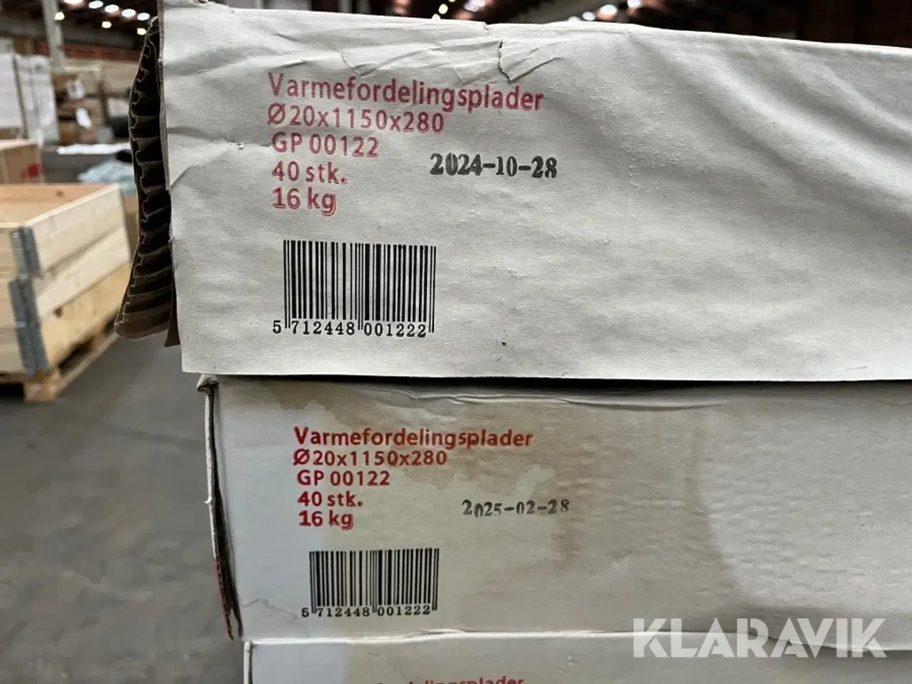 Billede 5 - Varmefordelingsplader GT Floor ø20 1150x280 - 9 kasser