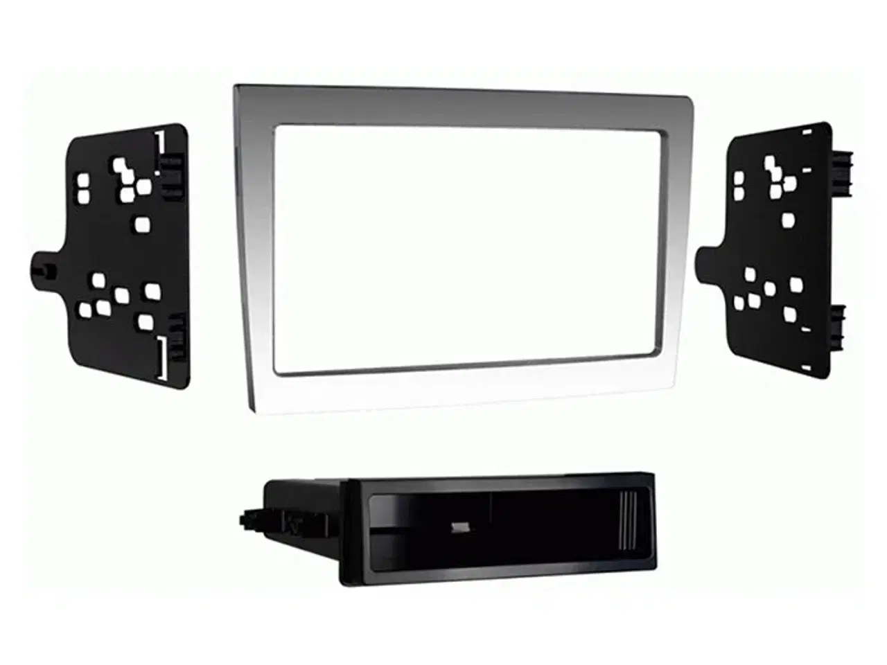 Billede 1 - 2-DIN radioramme m/lomme Porsche 997/Boxster/Cayman