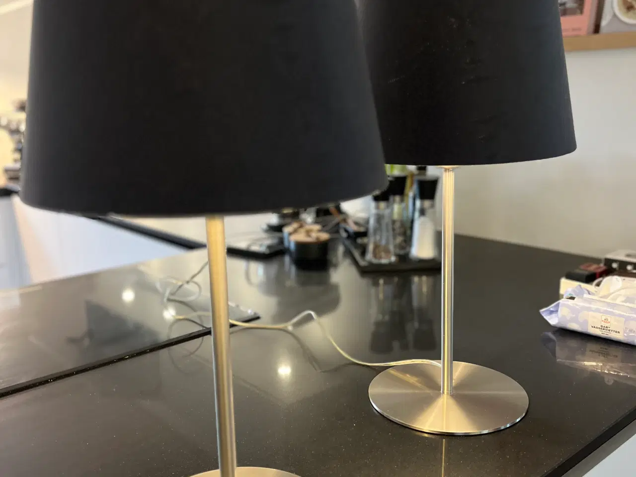 Billede 2 - Georg Jensen Damask bordlampe, sort