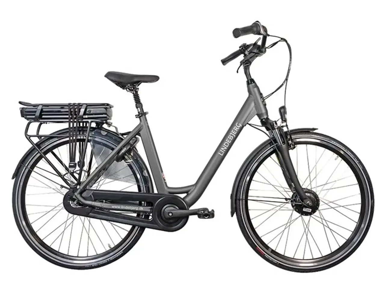 Billede 1 - Lindebjerg 28'' Elcykel Front LUX - Stone Grey