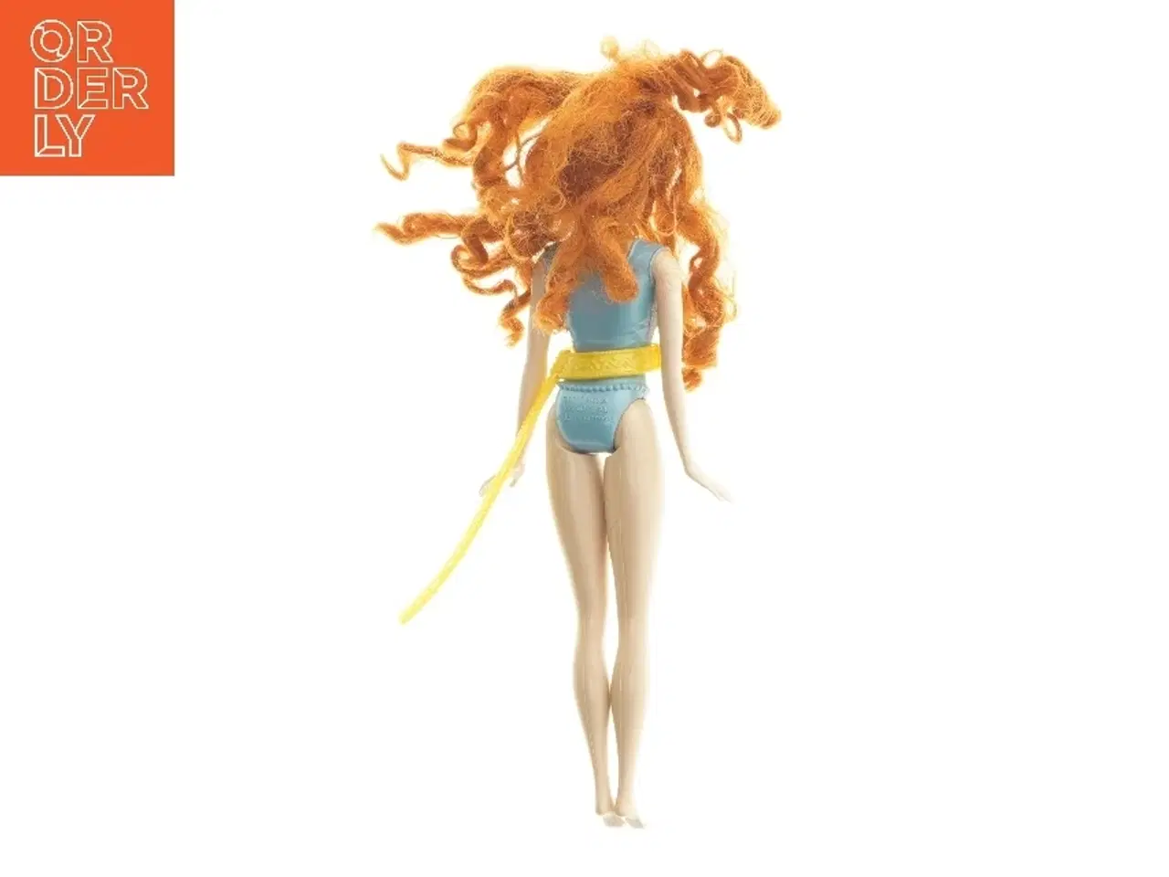 Billede 2 - 28 cm fashion dukke med orange hår (str. 28 cm)