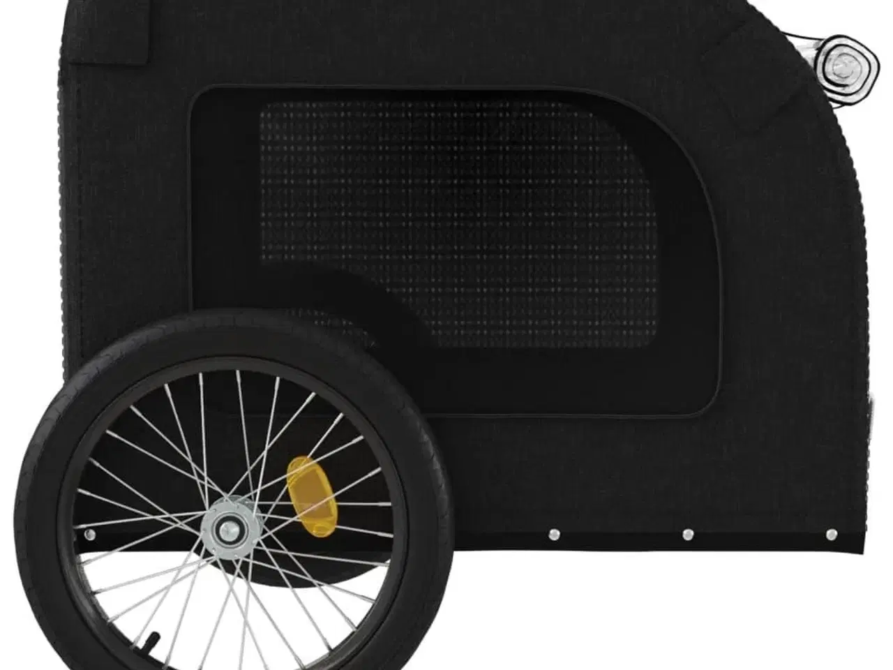 Billede 7 - Cykeltrailer til kæledyr oxfordstof og jern sort