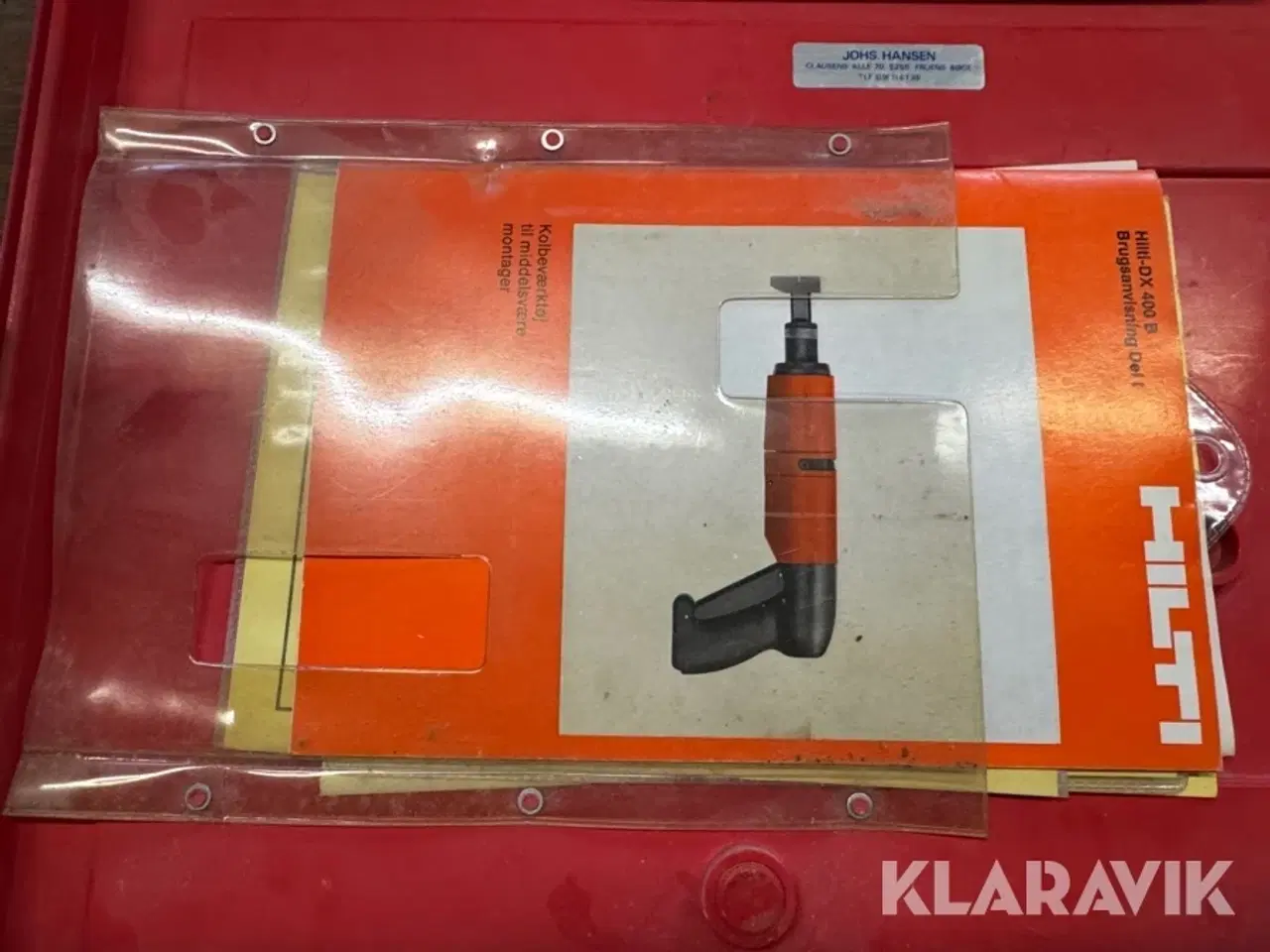 Billede 10 - Krudtdrevet sømpistol HILTO DX 400 B og folie ruller