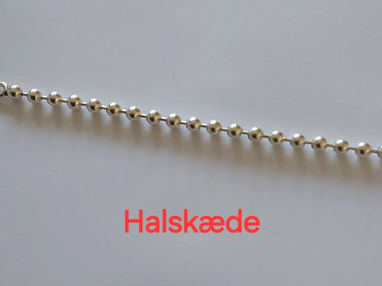 Billede 2 - Flot kugle halskæde og armbånd 925 Sterling sølv 