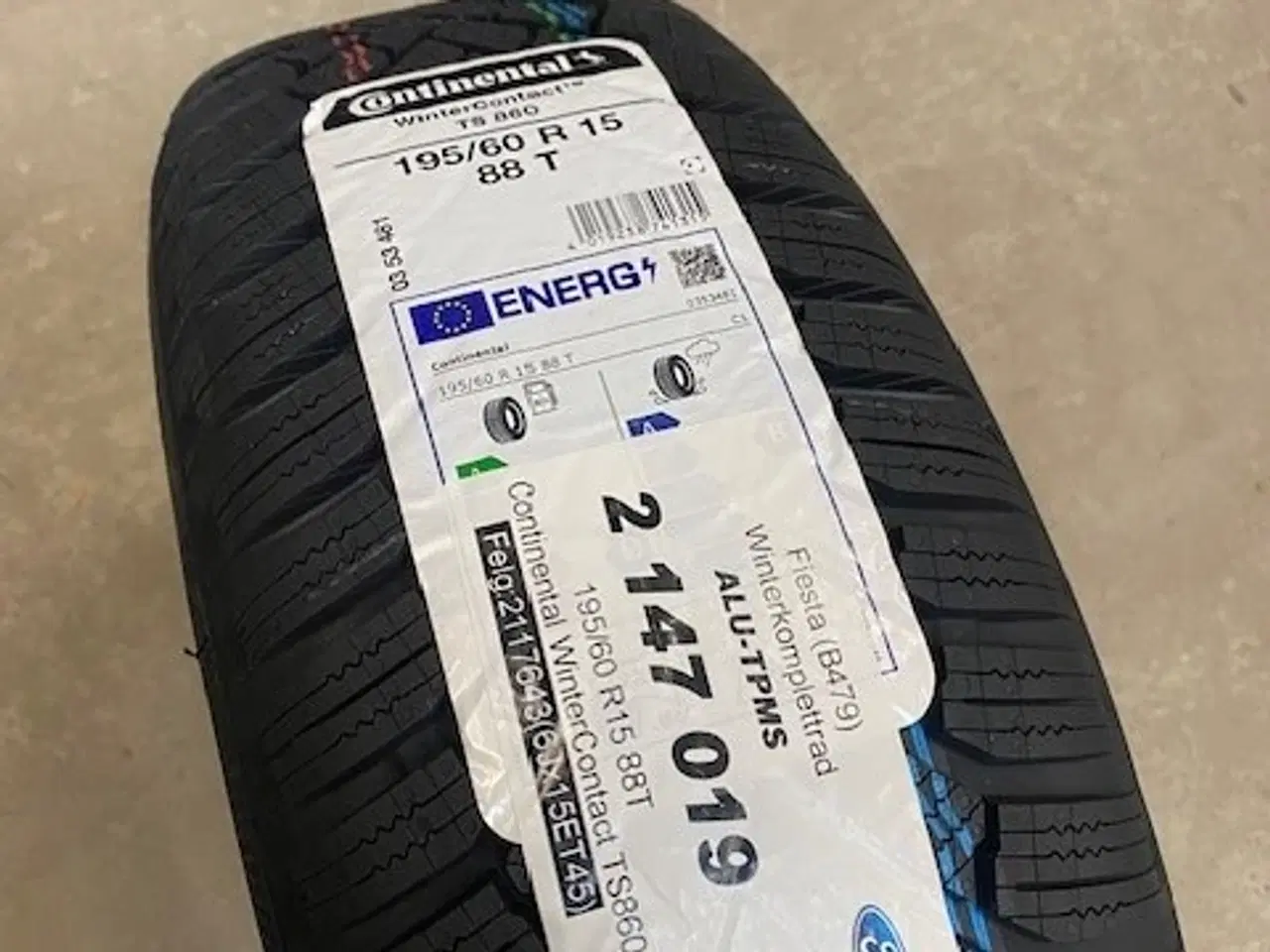 Billede 6 - 15" Fiesta nye vinterhjul alu med TPMS