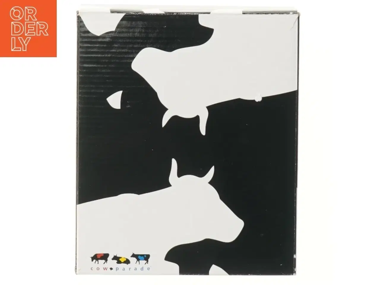 Billede 1 - Kofigurine læsende avis fra CowParade (str. 10 cm)