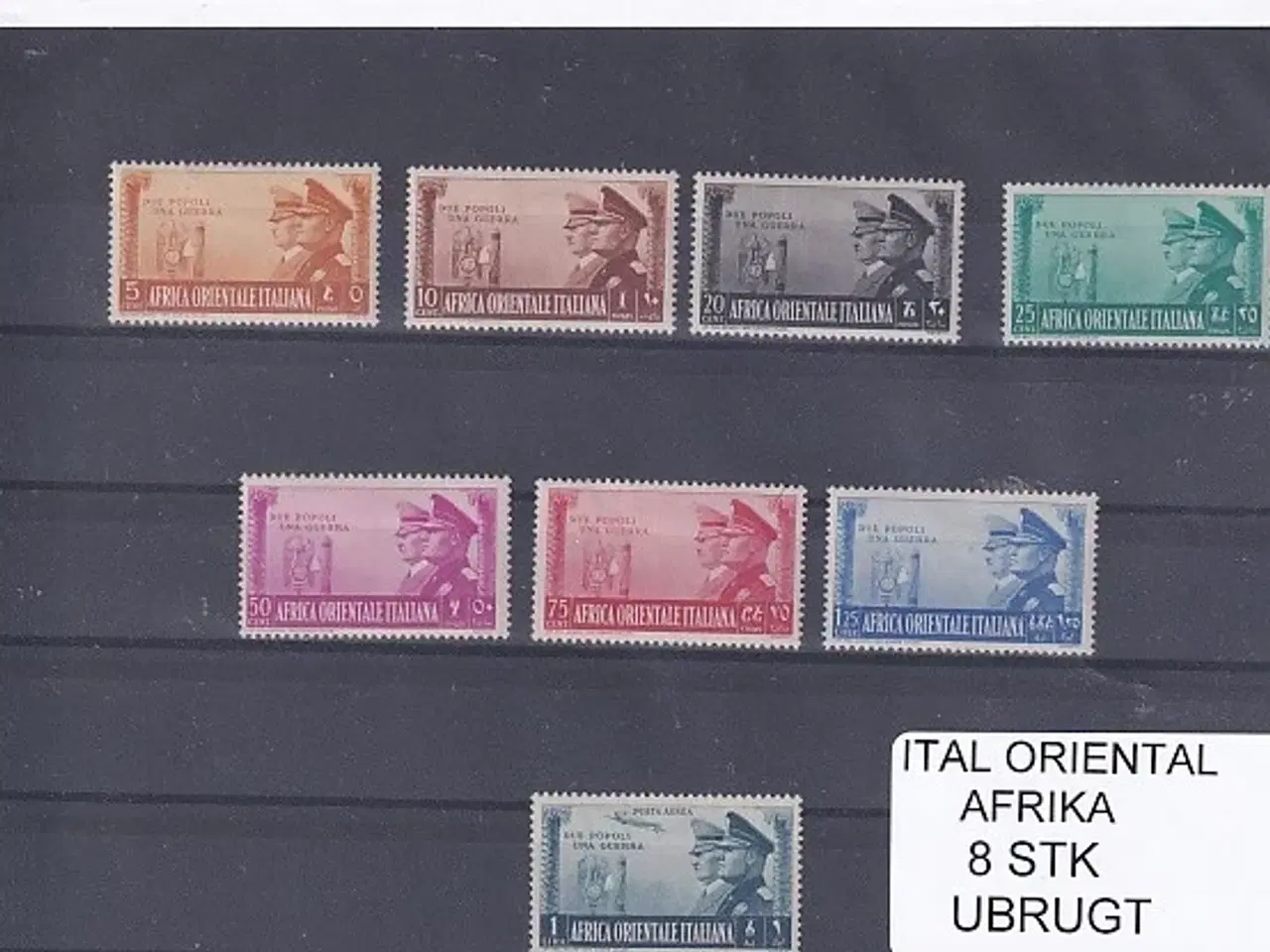 Billede 1 - Ital. Orintal Afrika - 8 Stk. Ubrugt