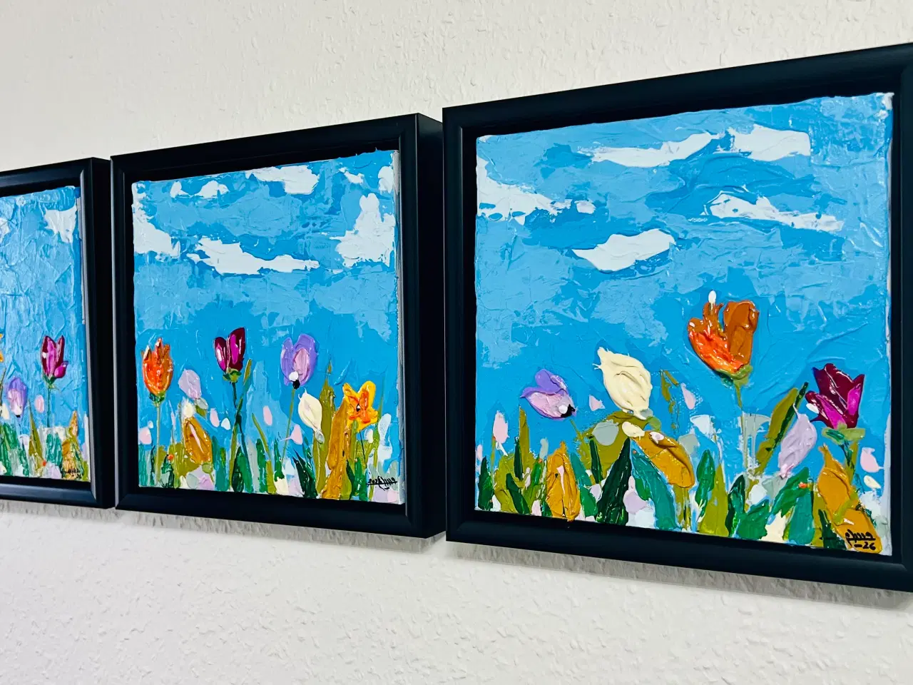 Billede 3 - Maleri med blomstermotiv