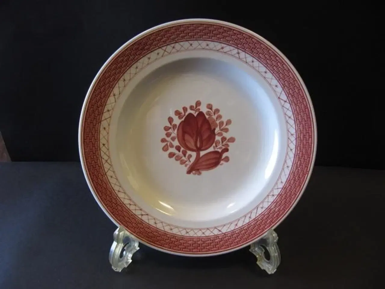 Billede 1 - Trankebar Rød - Tallerken Flad 23 cm.