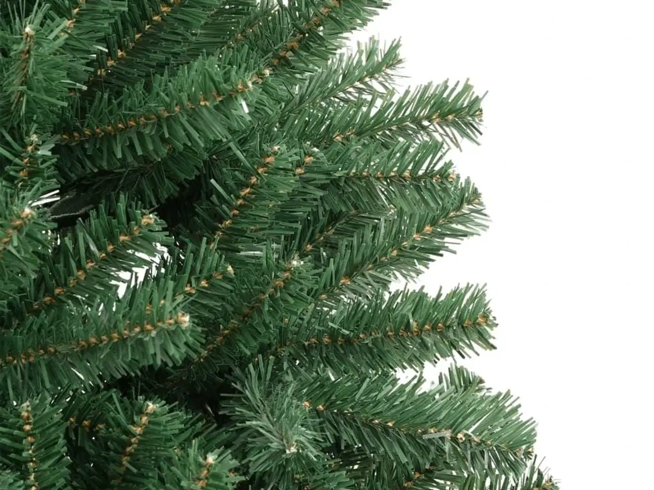 Billede 7 - Kunstigt juletræ med juletræsfod 180 cm hængslet grøn